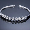 Bezel Set Lab Grown Diamond Tennis Bracelet 18K White Gold