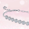 Bezel Set Lab Grown Diamond Tennis Bracelet 18K White Gold