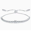 Bezel Set Lab Grown Diamond Tennis Bracelet 18K White Gold