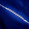 Bezel Set Lab Grown Diamond Tennis Bracelet 18K White Gold