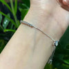 Bezel Set Lab Grown Diamond Tennis Bracelet 18K White Gold