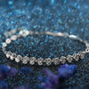 Bezel Set Lab Grown Diamond Tennis Bracelet 18K White Gold