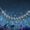 Bezel Set Lab Grown Diamond Tennis Bracelet 18K White Gold