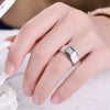 Bezel Set Solitaire Lab Grown Diamond Ring in 18K White Gold