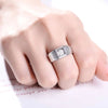 Bezel Set Solitaire Lab Grown Diamond Ring in 18K White Gold