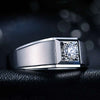 Bezel Set Solitaire Lab Grown Diamond Ring in 18K White Gold