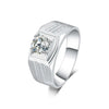 Bezel Set Solitaire Style Mens Diamond Ring Setting