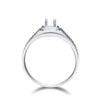 Bezel Set Solitaire Style Mens Diamond Ring Setting