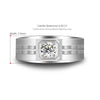 Bezel Set Solitaire Style Mens Diamond Ring Setting