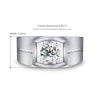 Bezel Set Solitaire Style Mens Diamond Ring Setting