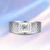 Bezel Set Solitaire Style Mens Diamond Ring Setting