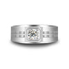 Bezel Set Solitaire Style Mens Diamond Ring Setting