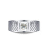 Bezel Set Solitaire Style Mens Diamond Ring Setting