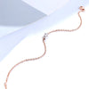 Bow Heart Cut Lab Grown Diamond Bracelet in 18K Rose Gold
