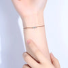 Bow Heart Cut Lab Grown Diamond Bracelet in 18K Rose Gold