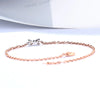 Bow Heart Cut Lab Grown Diamond Bracelet in 18K Rose Gold