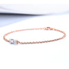 Bow Heart Cut Lab Grown Diamond Bracelet in 18K Rose Gold