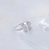 Channel Set Emerald Cut Lab Grown Diamond Ring 18K White Gold