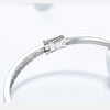 Channel Set Lab Grown Diamond Tennis Bracelet 18K White Gold