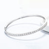 Channel Set Lab Grown Diamond Tennis Bracelet 18K White Gold