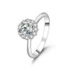 Flower Halo Style Diamond Engagement Ring Setting