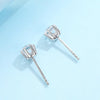 Classic Six-Prong Lab Grown Diamond Stud Earrings in 18K White Gold