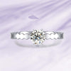 Classic Six-Prong Solitaire Bead Set Diamond Engagement Ring Setting