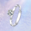 Classic Six-Prong Solitaire Bead Set Diamond Engagement Ring Setting