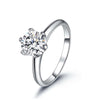 Classic Six-Prong Solitaire Style Diamond Engagement Ring Setting
