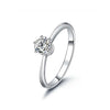 Classic Six-Prong Solitaire Style Diamond Engagement Ring Setting