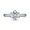 Classic Six-Prong Solitaire Style Diamond Engagement Ring Setting