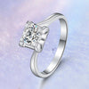Classic Swirl Solitaire Style Diamond Engagement Ring Setting
