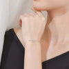 Cross-shaped Lab Grown Diamond Bracelet 18K White Gold