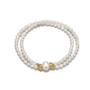 Double Freshwater Drop-Shape Pearl Bracelet AAA Grade