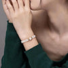 Double Freshwater Drop-Shape Pearl Bracelet AAA Grade