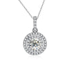 Double Halo Style Diamond Pendant Setting