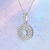 Double Halo Style Diamond Pendant Setting
