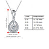Double Teardrop Bezel Style Diamond Pendant Setting