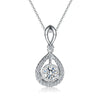 Double Teardrop Bezel Style Diamond Pendant Setting