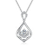Double Teardrop Solitaire Style Diamond Pendant Setting