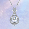 Double Teardrop Solitaire Style Diamond Pendant Setting
