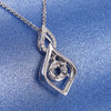 Double Teardrop Solitaire Style Diamond Pendant Setting