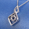 Double Teardrop Solitaire Style Diamond Pendant Setting