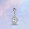 Floating Halo Bezel Set Diamond Pendant Setting