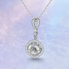 Floating Halo Bezel Set Diamond Pendant Setting