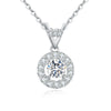 Floating Halo Bezel Style Diamond Pendant Setting