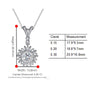 Floral Halo Bezel Set Diamond Pendant Setting