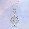 Floral Halo Bezel Set Diamond Pendant Setting