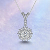 Floral Halo Bezel Set Diamond Pendant Setting