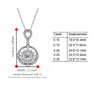 Floral Halo Bezel Style Diamond Pendant Setting